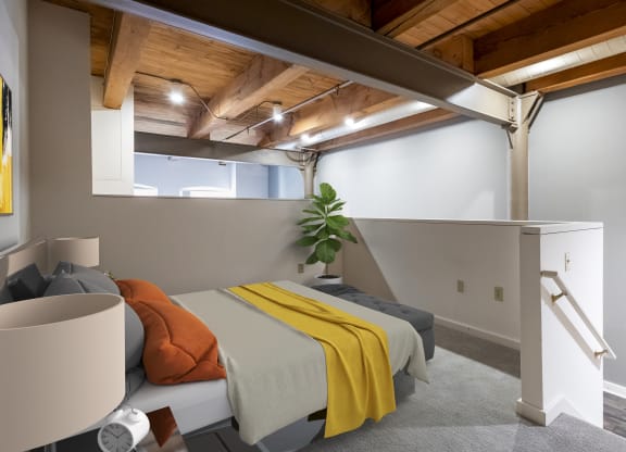 Bedroom Loft at Parkside Apartments, Minnesota, 55101