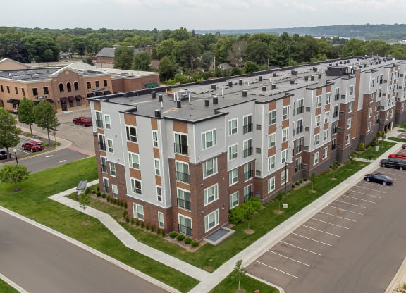 Aerial View Of Building at The Quill 55+ Apartments, Hastings, MN, 55033
