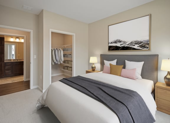 Bedroom With Closet at The Quill 55+ Apartments, Minnesota, 55033