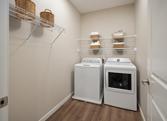 Washer Dryer at The Quill 55+ Apartments, Hastings, MN, 55033