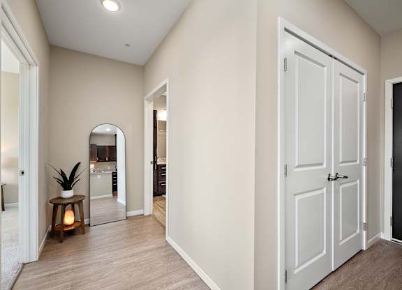 A white door is on the right side of the image at The Winslow 62+ Apartments, Minnesota, 55118