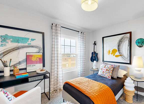 Large Master Bedroom at Field and Grove Townhomes of Champlin, Minnesota