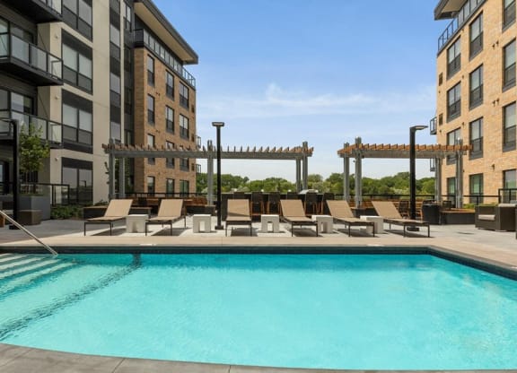 Relaxing Pool,  Residences at 1700, Minnetonka, MN 55305