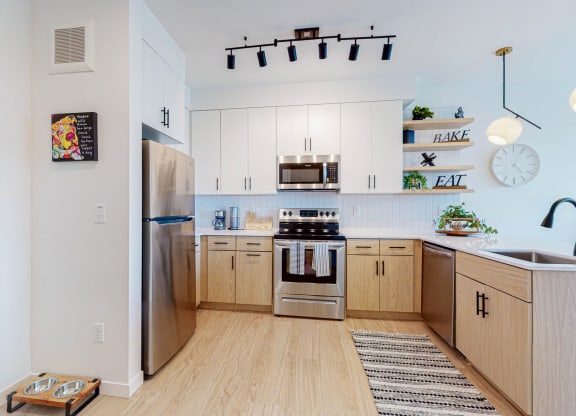 Interior decoration at CityLine Apartments, Minneapolis, MN