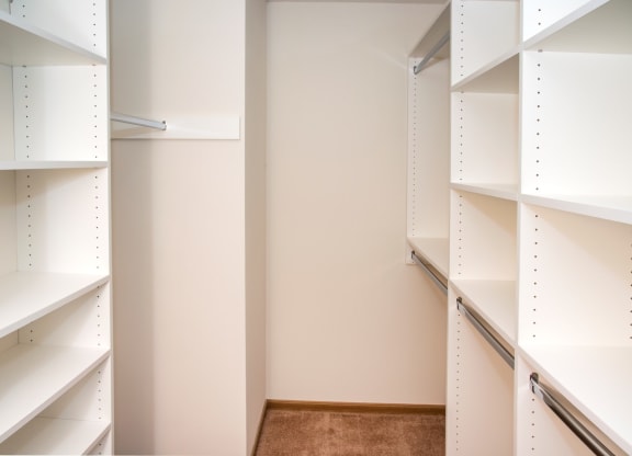 California closet in every townhome
