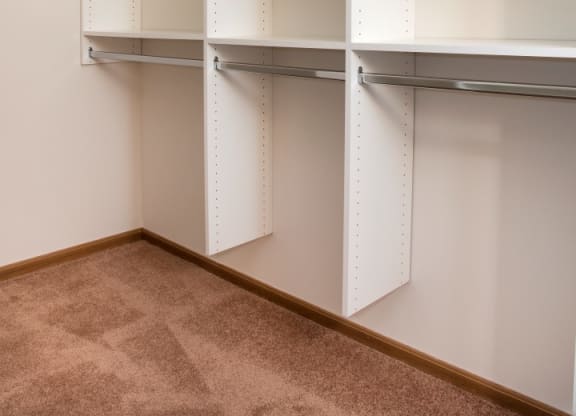 California closet in every townhome