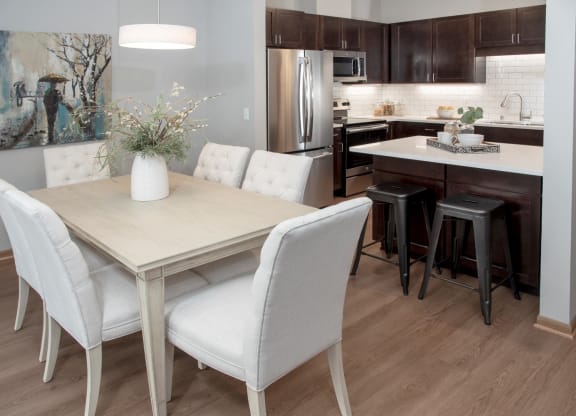 Upgraded kitchen with open layout