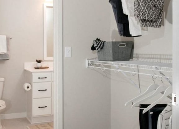 Walk-In Closets With Built-In Shelving, Residences at 1700, MN 55305