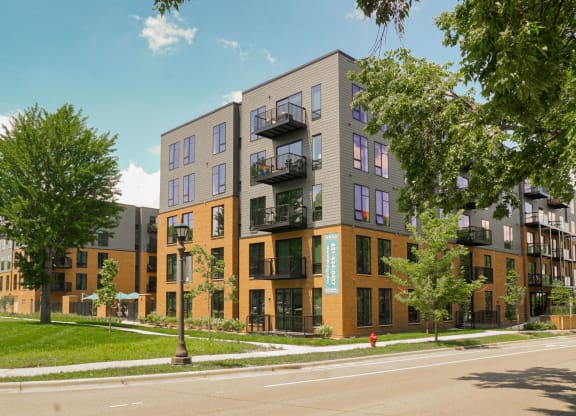 Property Exterior at The Hill Apartments, Saint Paul, Minnesota