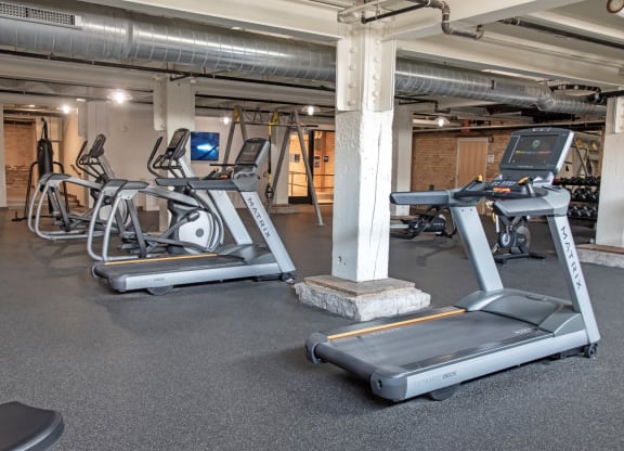 Cardio Equipment at 700 Central Apartments, Minneapolis, 55414