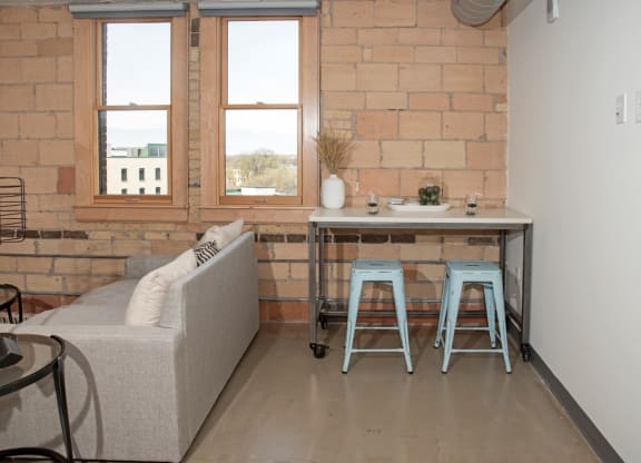 Dining Area at 700 Central Apartments, Minneapolis, Minnesota, 55414