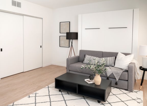Large Living Room With Ceramic Tile Flooring at CityLine Apartments, Minneapolis, Minnesota