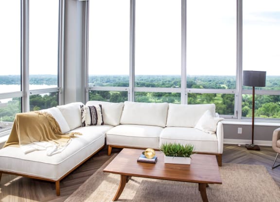 Resort Style Living Rooms at Calhoun Towers, Minneapolis, Minnesota