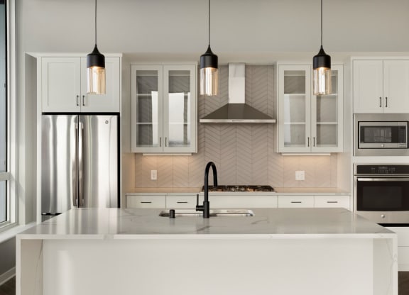 Renovated Kitchen at Calhoun Towers, Minneapolis, MN