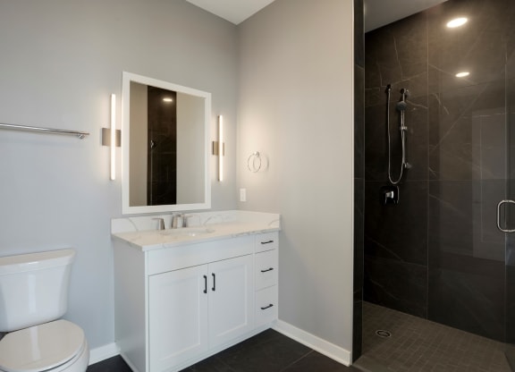 Luxurious Bathrooms at Calhoun Towers, Minneapolis, Minnesota