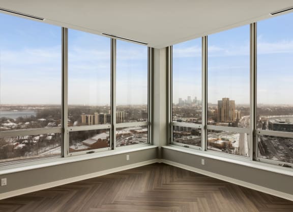 Penthouse Living Area at Calhoun Towers, Minneapolis, MN