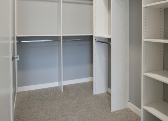 Built-In Shelving In Closet at Calhoun Towers, Minnesota, 55416