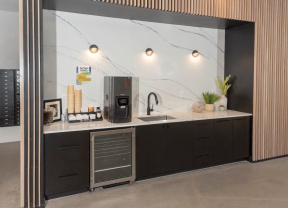 Coffee Machine at CityLine Apartments, Minneapolis, MN, 55406
