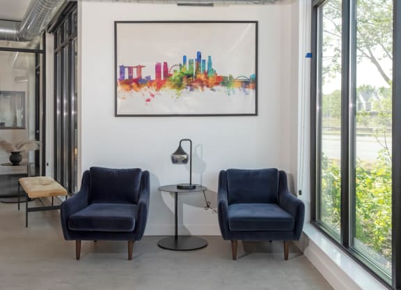 Lobby Sitting Area at CityLine Apartments, Minneapolis, Minnesota