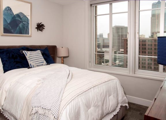 Comfortable Bedroom at Custom House, Minnesota, 55101