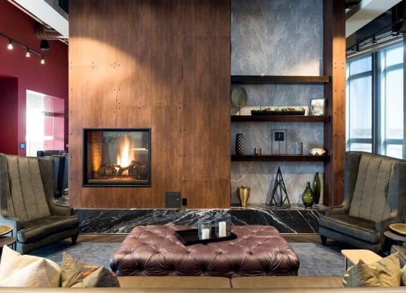 Cozy Clubroom at Custom House, St. Paul, Minnesota