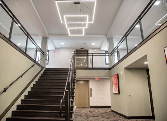 Staircase at Eagan Place Apartments, Eagan, MN