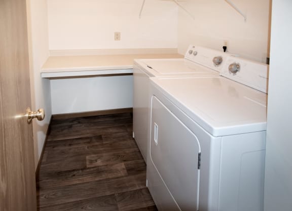 In-home full size washer and dryer in every home