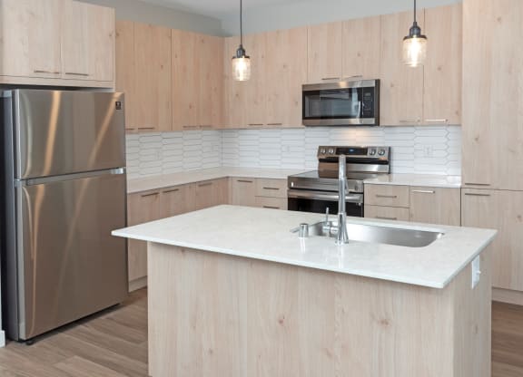 Kitchen Unit at Grove80 Apartments, Cottage Grove, Minnesota