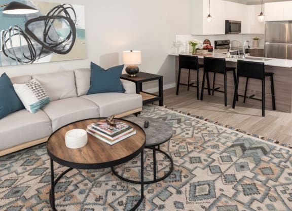 Living Room Model at Grove80 Apartments, Cottage Grove, MN