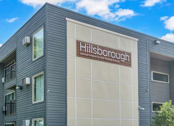 Building Exterior at Hillsborough Apartments, Roseville, 55113