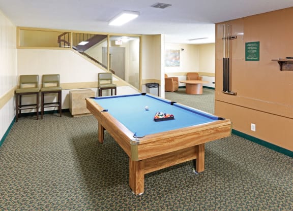 Game Room at Hillsborough Apartments, Roseville, MN