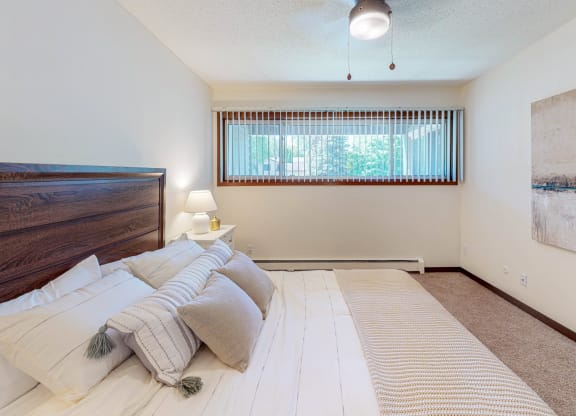 Large bedrooms  at Hillsborough Apartments, MN