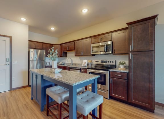 Island Kitchen at Lake Jonathan Flats, Chaska, MN