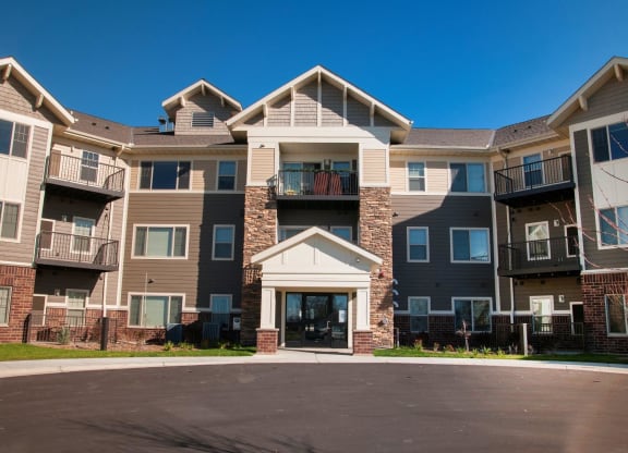 Carver Crossing Front Entrance with Secured Double Doors