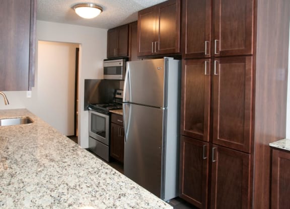 New Counter Tops and Cabinets at Eden Glen, Eden Prairie, Minnesota
