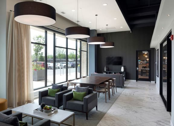 Stylish Resident Lounge at Residences at 1700, Minnesota, 55305