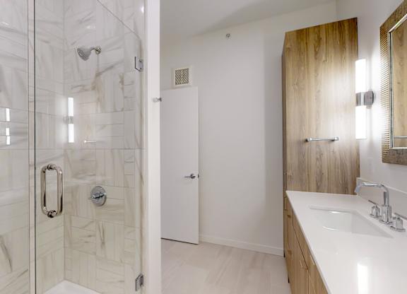 Bathroom at One West Drive Apartments, Excelsior
