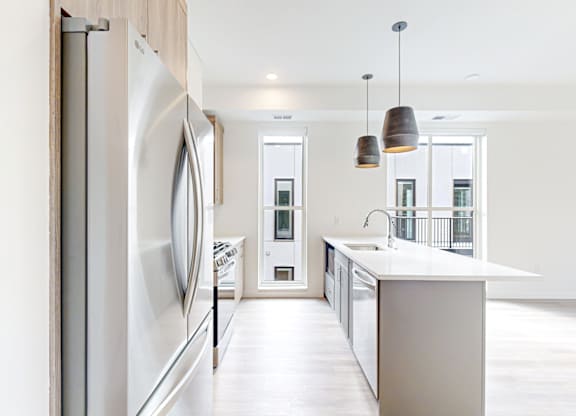 A modern kitchen  at One West Drive Apartments, Excelsior, 55331