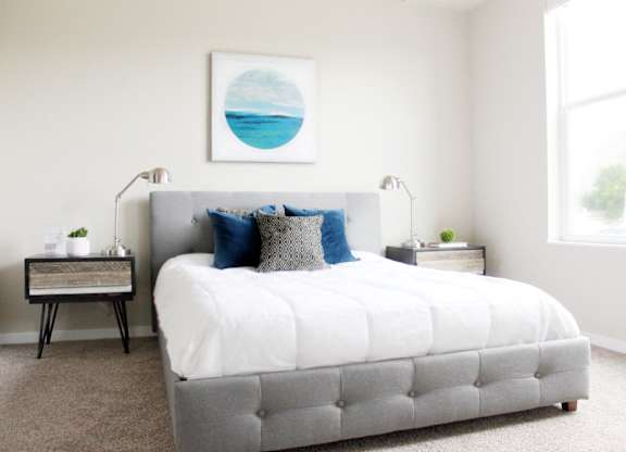 Apartment Master Bedroom at Overlook on the Creek, Minnesota, 55305