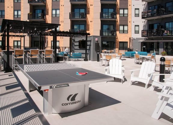 Swimming Pool With Relaxing Sundecks  at The Axis, Plymouth, MN, 55441