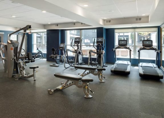 Fully Equipped Fitness Center Residences at 1700 , Minnetonka, Minnesota