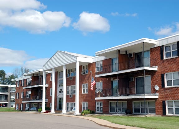Exterior building View at Point of America Apartments,Minnesota