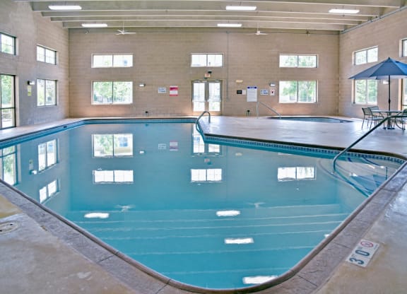 indoor pool and hot tub