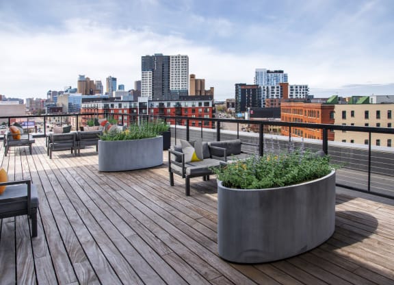 Rooftop View at 700 Central Apartments, Minneapolis, Minnesota