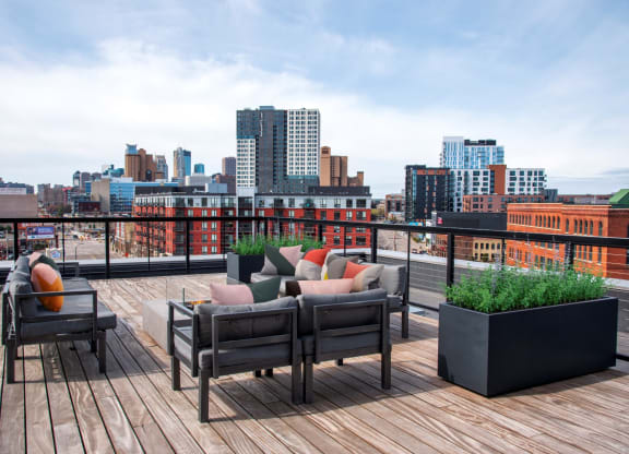Rooftop Lounge at 700 Central Apartments, Minneapolis, MN