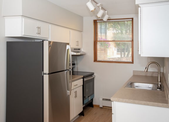 kitchen with window for added natural light