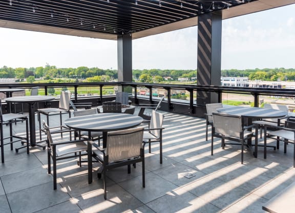 Rooftop Patio at The Exchange Apartments, New Brighton