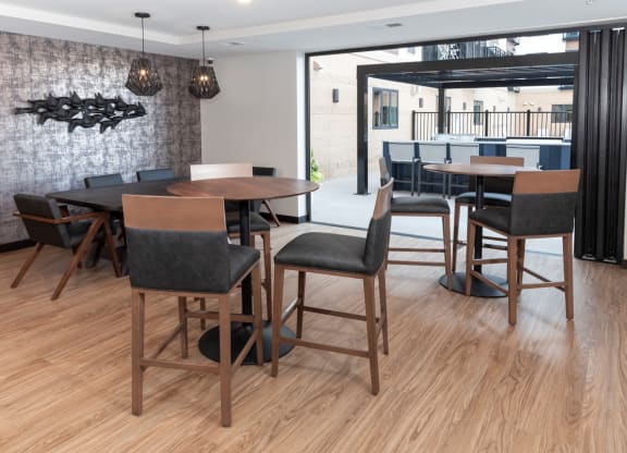 Community  Room at The Exchange Apartments, Minnesota