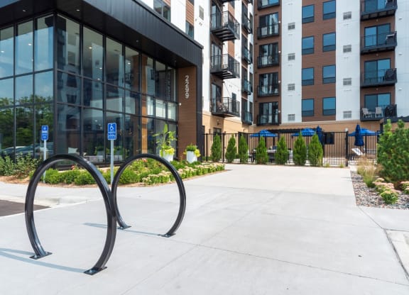 Bike Rack at The Exchange Apartments, New Brighton, MN 55112
