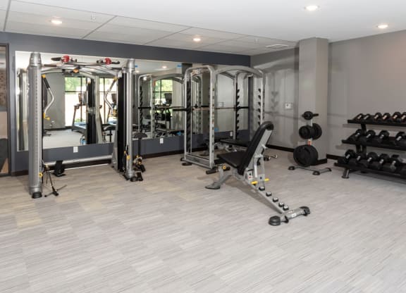 Fitness Center at The Exchange Apartments, New Brighton, MN